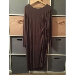 Mauve Bodycon Midi Dress